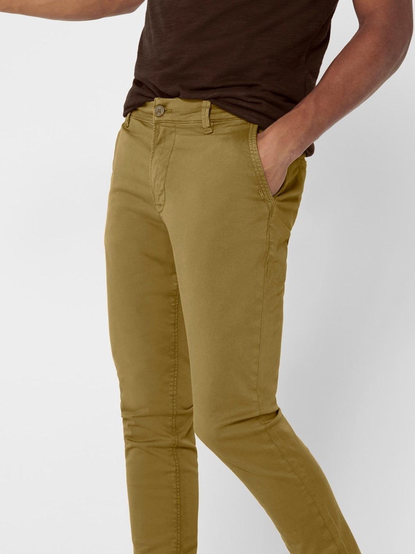 Will Life Regular Chino Pants - Kangaroo - Only & Sons - Green 2