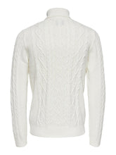 Load image into Gallery viewer, Rigge Knit Turtleneck - Cloud Dancer - Only &amp; Sons - White 6
