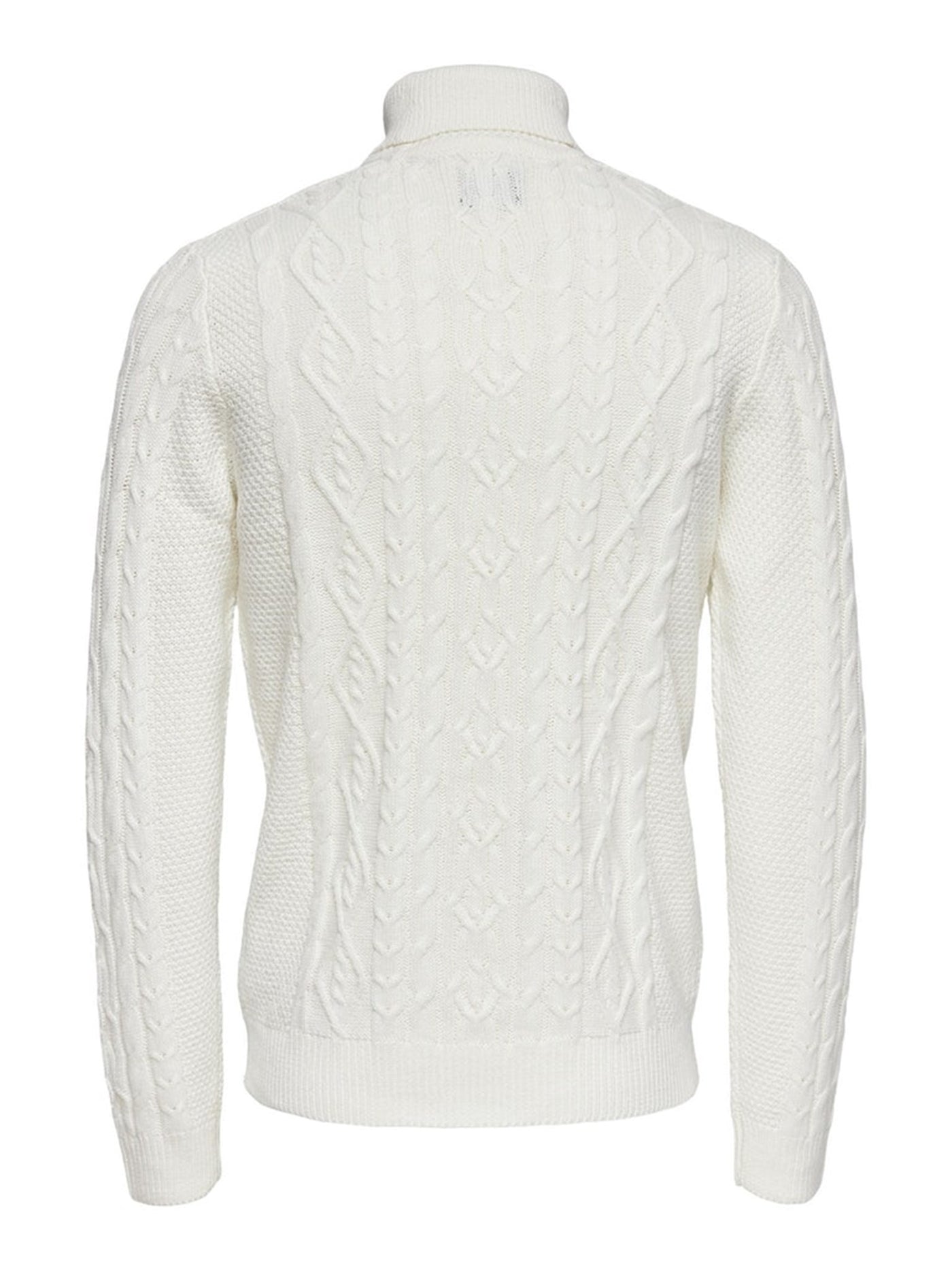 Rigge Knit Turtleneck - Cloud Dancer - Only & Sons - White 6