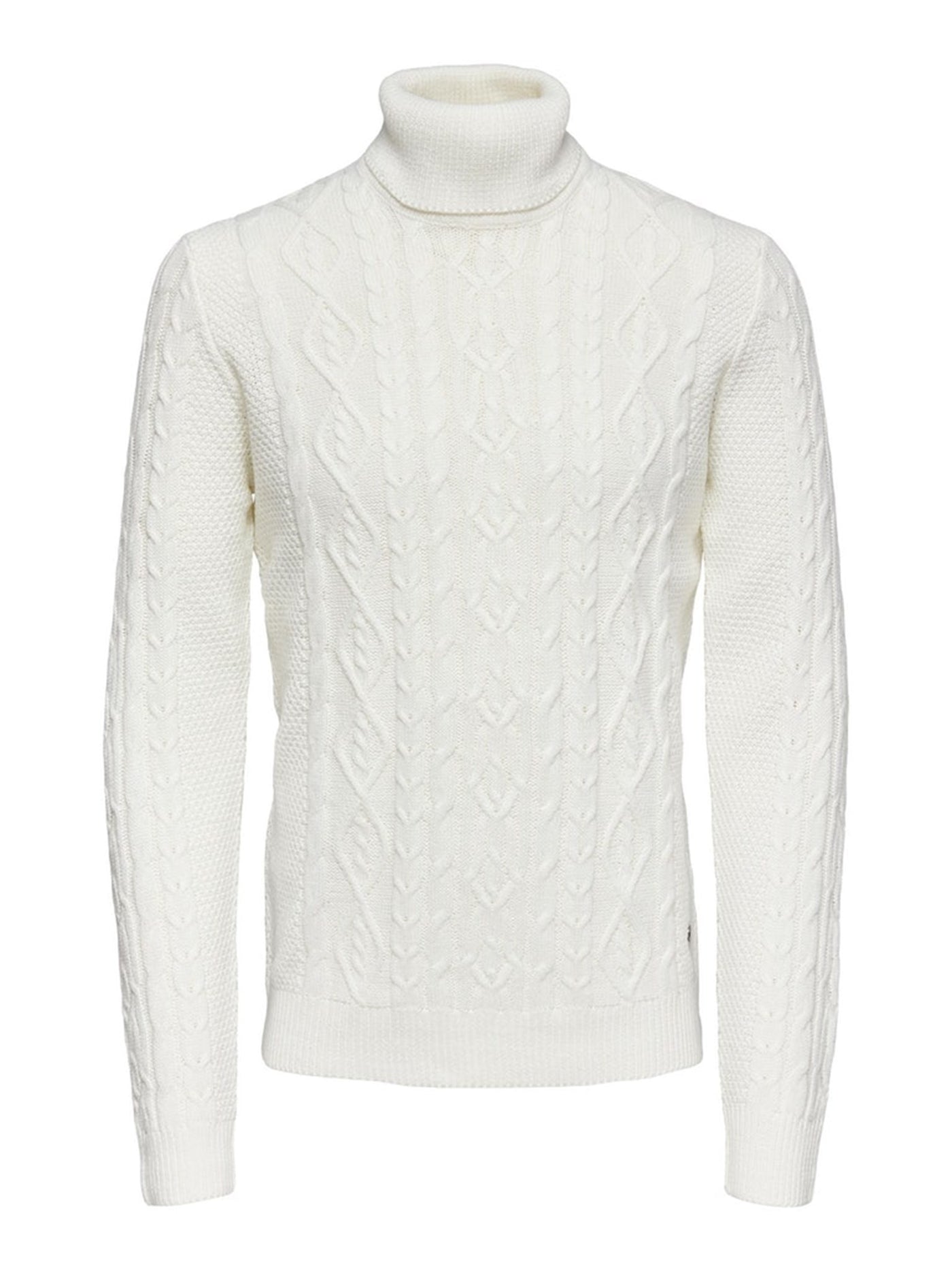 Rigge Knit Turtleneck - Cloud Dancer - Only & Sons - White 5