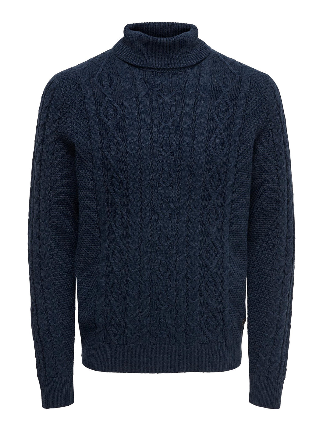 Rigge Knit Turtleneck - Black - Only & Sons - Black