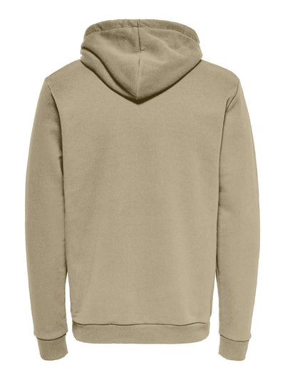 Classic Sweat Hoodie - Chinchilla - Only & Sons - Khaki 7