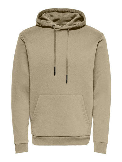 Classic Sweat Hoodie - Chinchilla - Only & Sons - Khaki 6