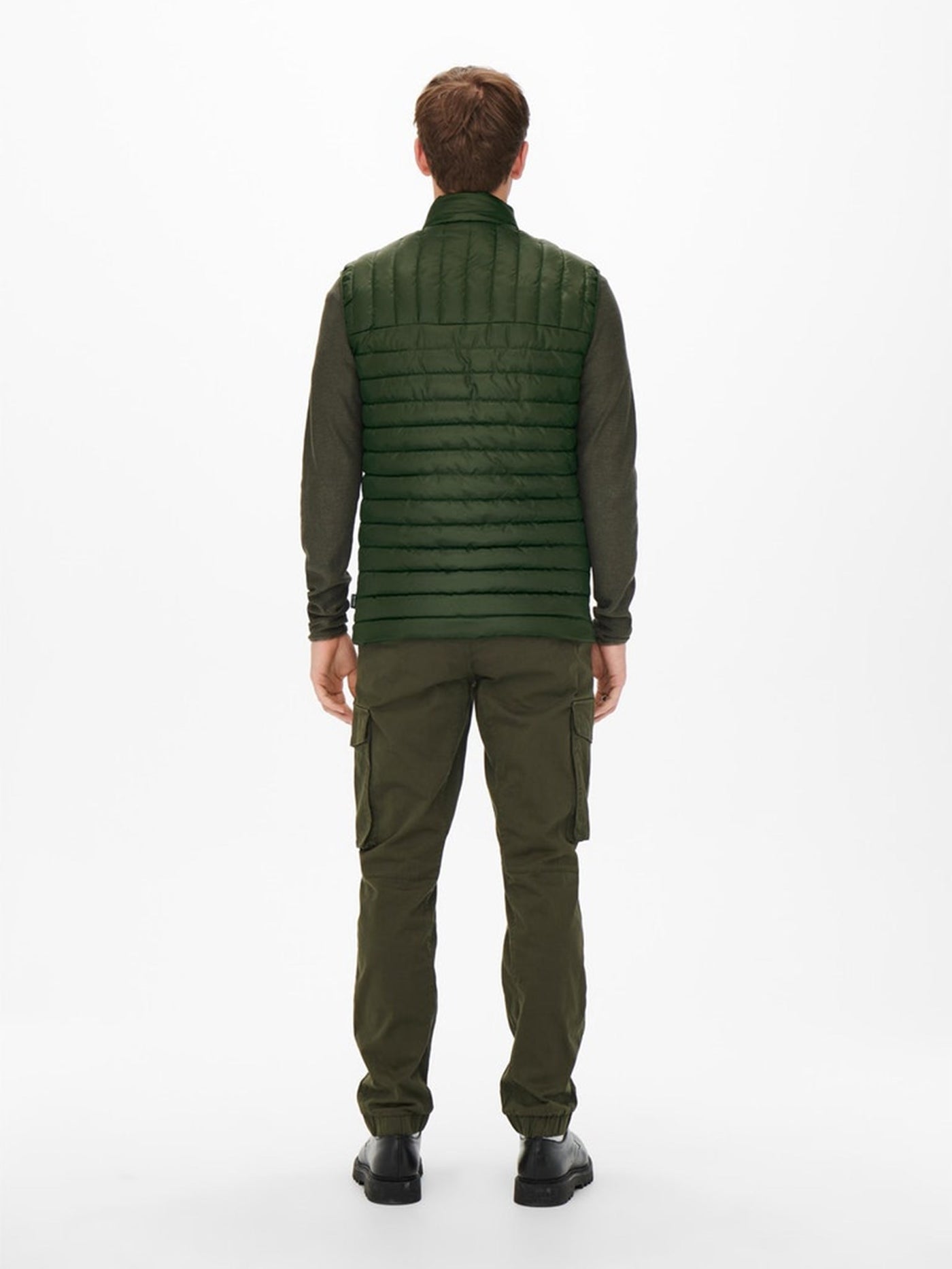 Piet Quilted Vest - Rosin - Only & Sons - Green 5