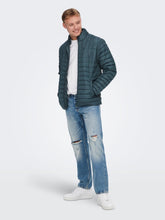 Load image into Gallery viewer, Piet Quilted Jacket - Dark Slate - Only &amp; Sons - Green 3
