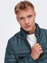 Load image into Gallery viewer, Piet Quilted Jacket - Dark Slate - Only &amp; Sons - Green 2
