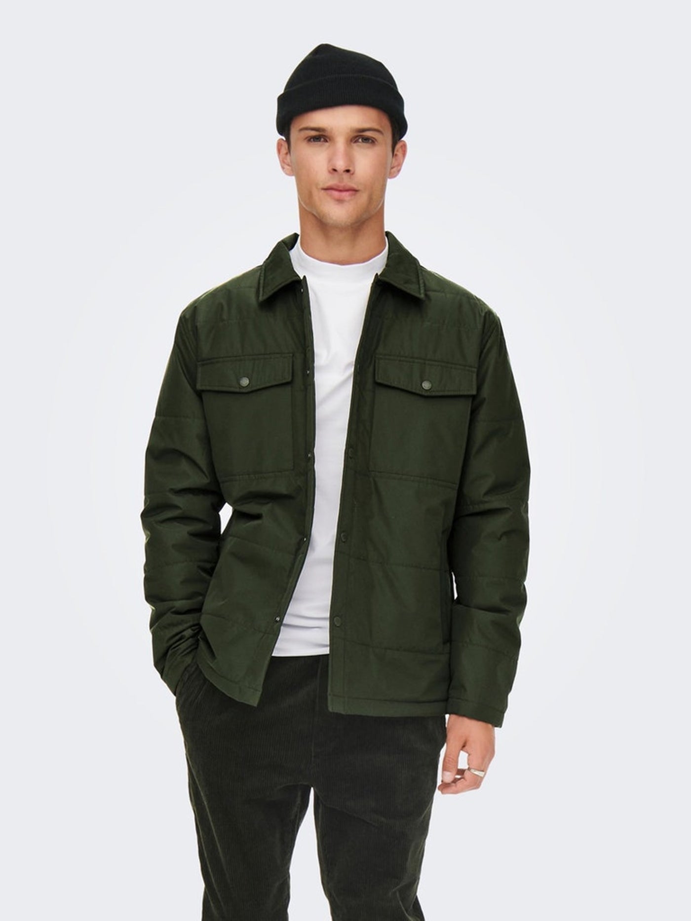 Lewis Life Quilted Jacket - Rosin - Only & Sons - Green 4