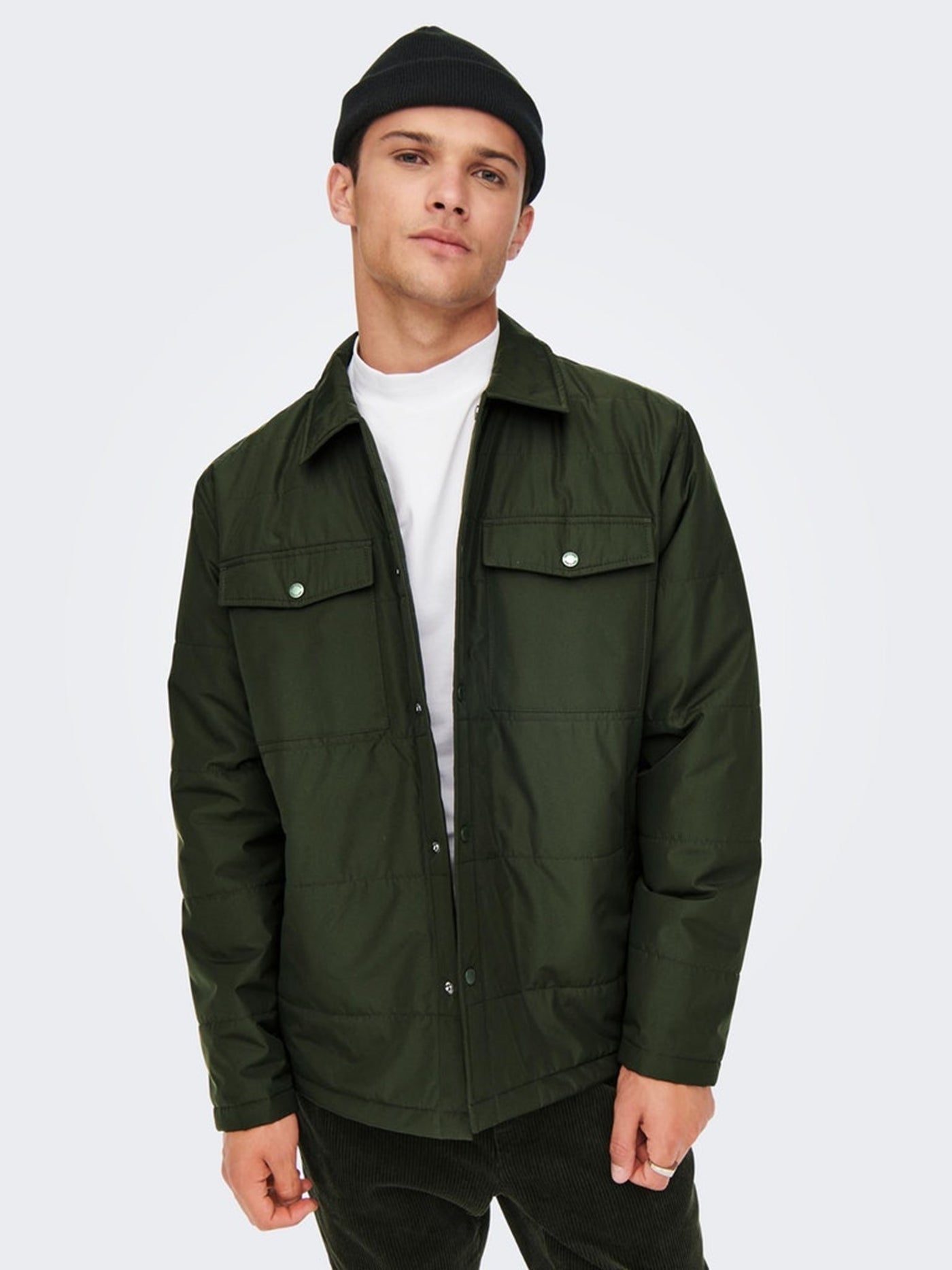 Lewis Life Quilted Jacket - Rosin - Only & Sons - Green 3