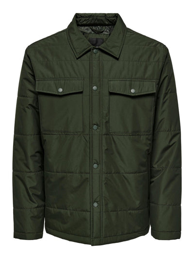 Lewis Life Quilted Jacket - Rosin - Only & Sons - Green 2