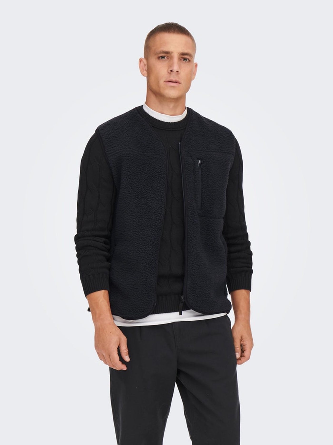 Houston Fleece West - Dark Navy - Only & Sons - Blue 6