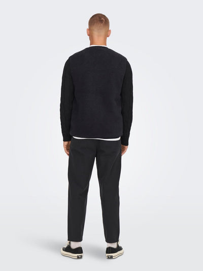 Houston Fleece West - Dark Navy - Only & Sons - Blue 5