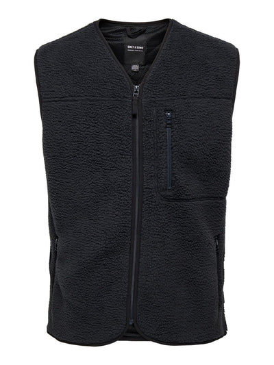 Houston Fleece West - Dark Navy - Only & Sons - Blue 3