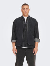 Cargar imagen en el visor de la galería, Houston Fleece West - Phantom - Only &amp; Sons - Black 6
