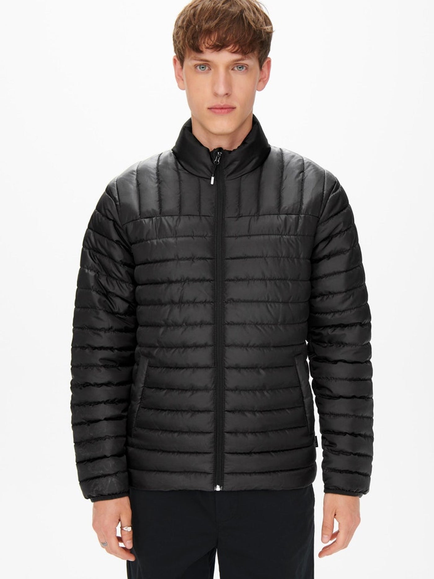 Piet Quilted Jacket - Black - Only & Sons - Black 4