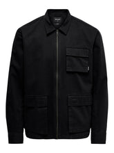 Load image into Gallery viewer, Eddie Jacket - Black - Only &amp; Sons - Black
