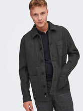 Load image into Gallery viewer, Jax Overshirt Jacket - Dark Grey Melange - Only &amp; Sons - Grey 6
