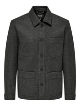 Load image into Gallery viewer, Jax Overshirt Jacket - Dark Grey Melange - Only &amp; Sons - Grey 7
