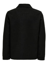 Load image into Gallery viewer, Kodyl Wool Overshirt - Black - Only &amp; Sons - Black 2
