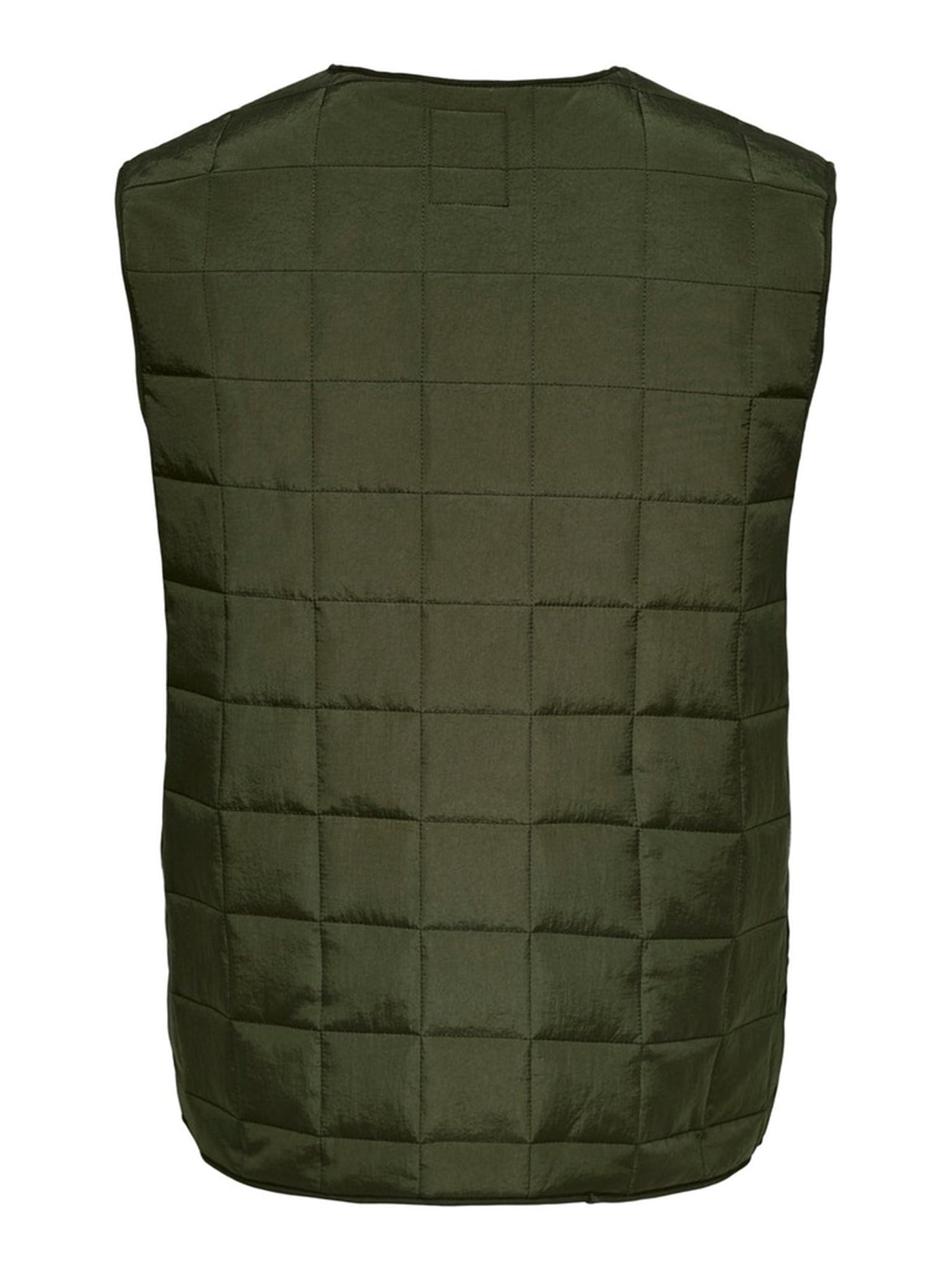 Anker Quilted Vest - Olive Night - Only & Sons - Green 2