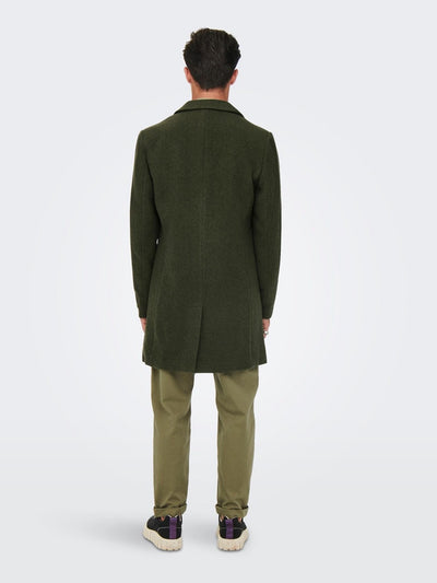 Jaylon Wool Coat - Rosin - Only & Sons - Green 5