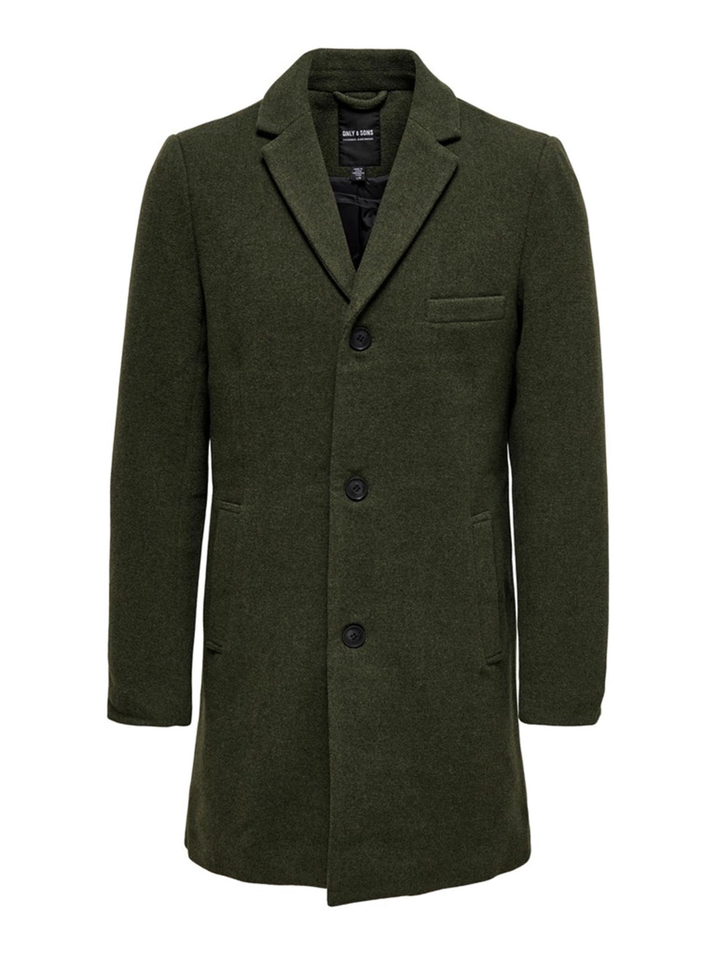 Jaylon Wool Coat - Rosin - Only & Sons - Green 7