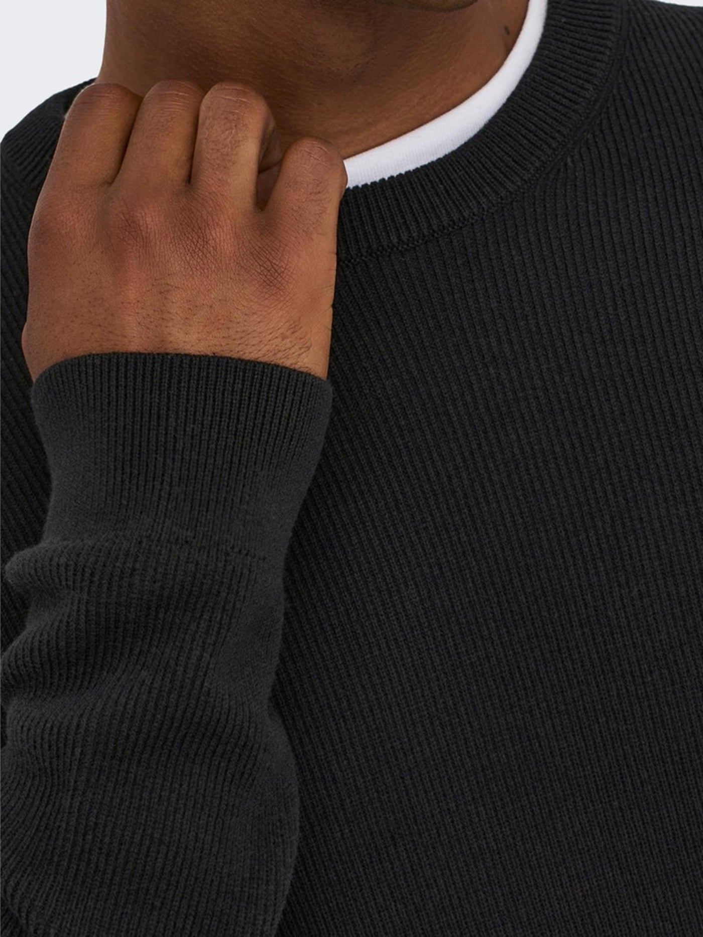 Phil Knit Pullover - Black - Only & Sons - Black 2