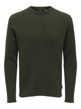 Load image into Gallery viewer, Phil Knit Pullover - Rosin - Only &amp; Sons - Green
