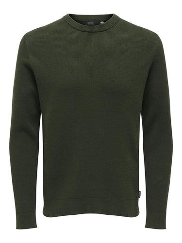 Phil Knit Pullover - Rosin - Only & Sons - Green