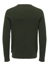 Load image into Gallery viewer, Phil Knit Pullover - Rosin - Only &amp; Sons - Green 2
