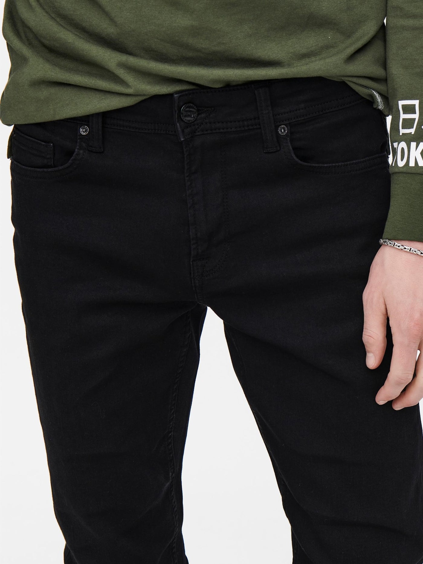 Loom Slim Jog Pants - Black - Only & Sons - Black 2