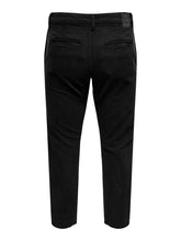 Carregar imagem no visualizador da galeria, Avi Beam Chino Twill Pants - Black - Only &amp; Sons - Black 5
