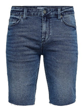 Charger l&#39;image dans la galerie, Denim Shorts - Blue Denim - Only &amp; Sons - Blue
