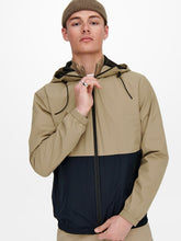 Load image into Gallery viewer, Freddy Technical Hood Jacket - Chinchilla - Only &amp; Sons - Khaki 2
