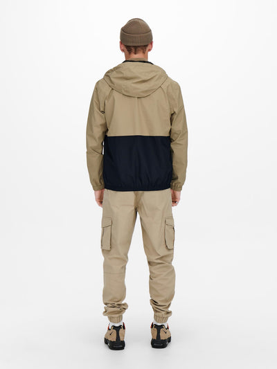 Freddy Technical Hood Jacket - Chinchilla - Only & Sons - Khaki 8