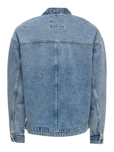 Rick Truck Jacket - Blue Denim - Only & Sons - Blue 6