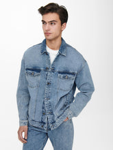 Load image into Gallery viewer, Rick Truck Jacket - Blue Denim - Only &amp; Sons - Blue
