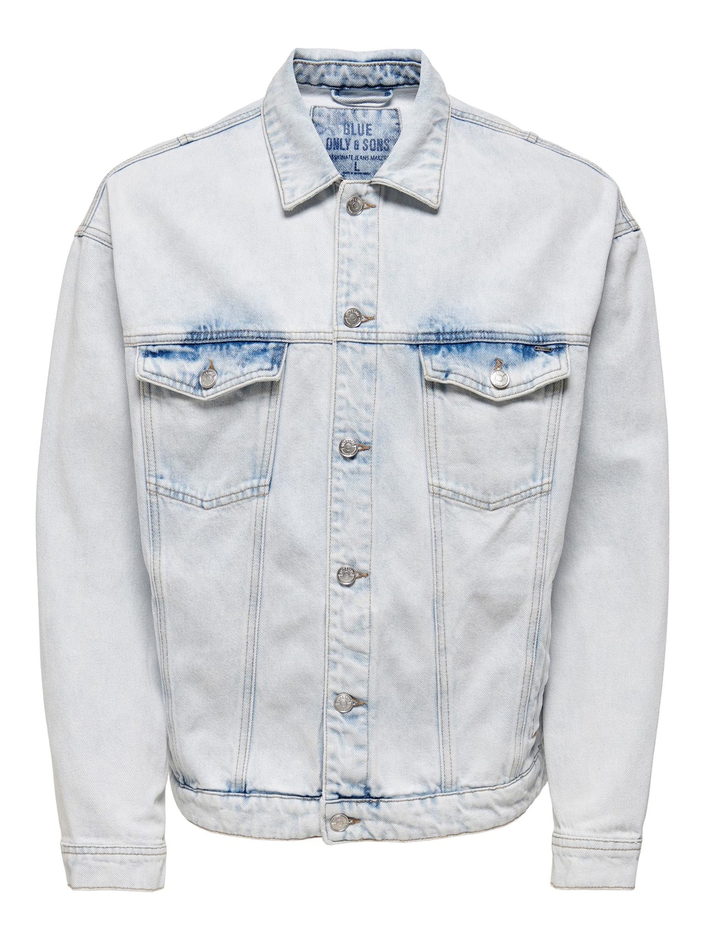 Rick Denim Jacket - Blue Denim - Only & Sons - Blue 5