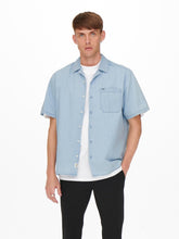 Charger l&#39;image dans la galerie, Bas Light Denim Shirt - Blue Denim - Only &amp; Sons - Blue
