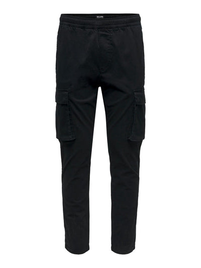 Cam Linus Cargo Pants - Black - Only & Sons - Black 7