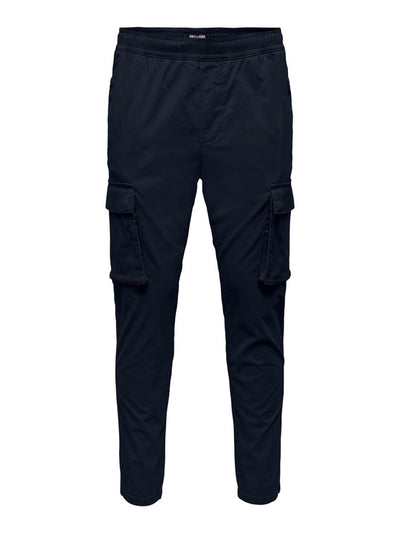 Cam Linus Cargo Pants - Dark Navy - Only & Sons - Blue 7