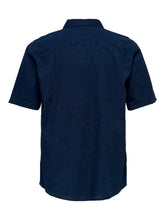 Cargar imagen en el visor de la galería, Beck Denim Shirt - Dark Blue Denim - Only &amp; Sons - Blue 2
