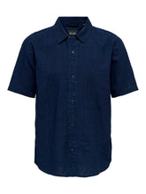 Cargar imagen en el visor de la galería, Beck Denim Shirt - Dark Blue Denim - Only &amp; Sons - Blue
