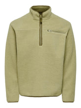 Load image into Gallery viewer, Houston Fleece Half Zip - Twill - Only &amp; Sons - Green
