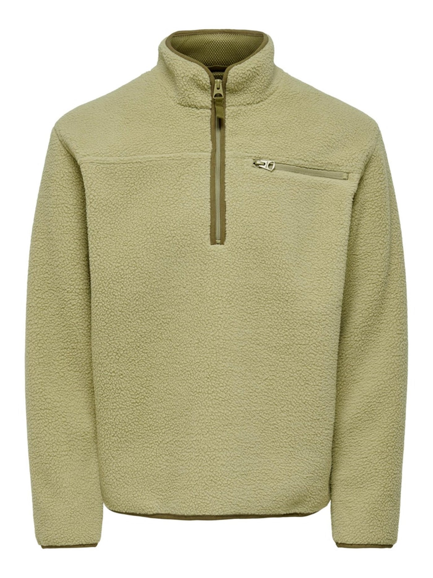 Houston Fleece Half Zip - Twill - Only & Sons - Green