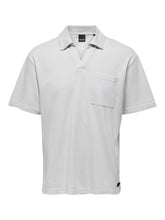 Charger l&#39;image dans la galerie, Gace Honey Comb Polo - Bright White - Only &amp; Sons - White
