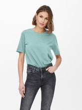 Cargar imagen en el visor de la galería, New-Only T-Shirt - Harbor Gray - ONLY - Blue
