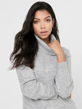 Load image into Gallery viewer, Brandie Roll Neck Dress - Light Gray Melange - ONLY - Grey 4
