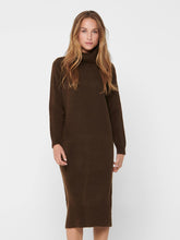 Load image into Gallery viewer, Brandie Roll Neck Dress - Chicory Coffee - ONLY - Brown 3
