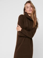 Load image into Gallery viewer, Brandie Roll Neck Dress - Chicory Coffee - ONLY - Brown 2
