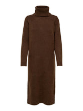 Load image into Gallery viewer, Brandie Roll Neck Dress - Chicory Coffee - ONLY - Brown 5
